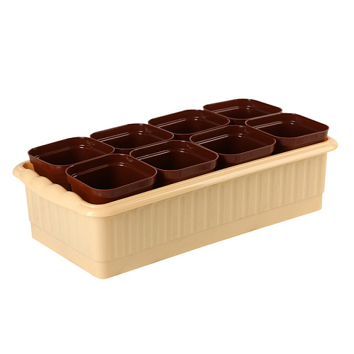 Ящик для рассады Дом и Дача 322х166х90 на 8 стаканчиков