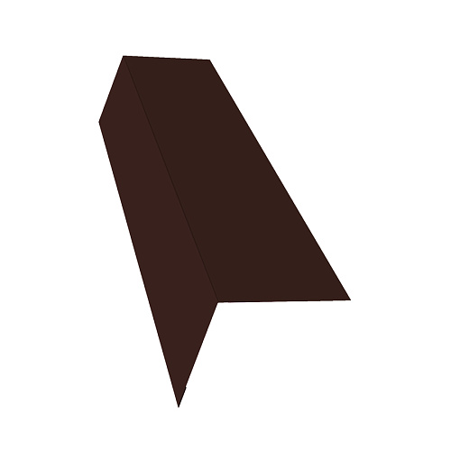 Планка карнизная 85х100 ПЭ RAL8017 2м