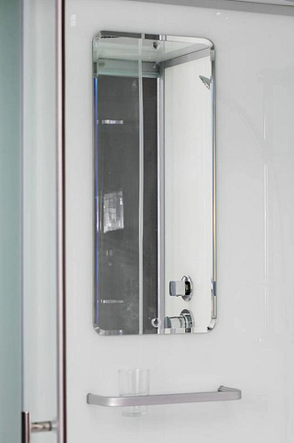 Душевая кабина Esbano ESKB100PR 100x100x210см, профиль хром матовый, стекло рифленое