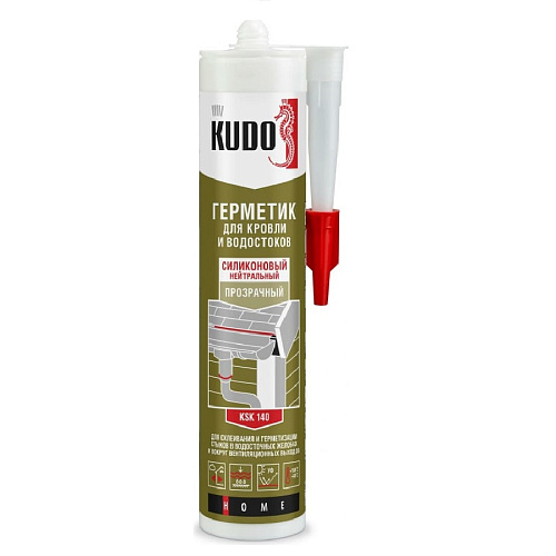 Герметик KUDO для кровли прозрачный 280 мл