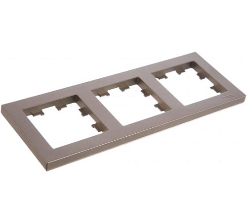 Рамка Schneider ATLASDESIGN 3 поста шампань