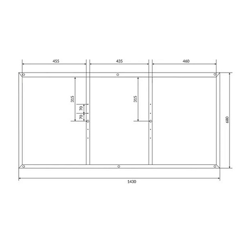 Рама для ванны Cersanit VIRGO 150 металлическая
