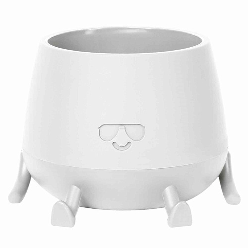 Кашпо 0,6л белый Мистер Крутой