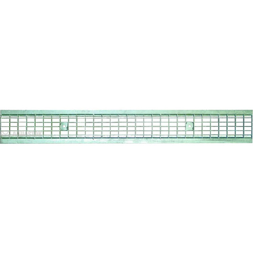 Решетка 1000х135х20 для лотка H125 мм оцинкованная щелевая