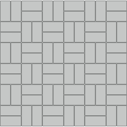 Плитка тротуарная Stellard Брусчатка Премиум 200х100х60 серая