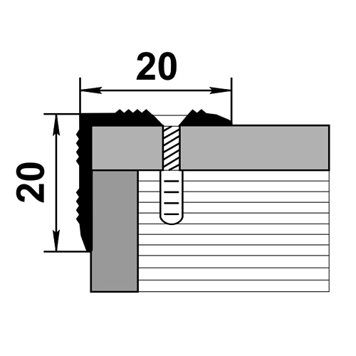 Профиль угловой ПУ 05.2700.001