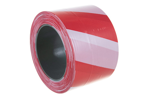 Сигнальная лента красно-белый 75ммх200м ЗУБР Мастер