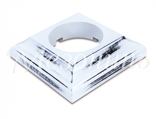 Рамка одноместная "Престиж" белый прованс, для наружного и внутреннего монтажа, ТМ "МезонинЪ" GE70706-37