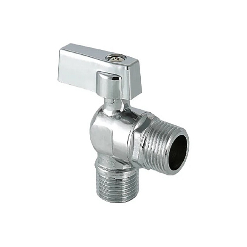 Кран шаровый угловой для подключения стиральных машин 1/2х1/2