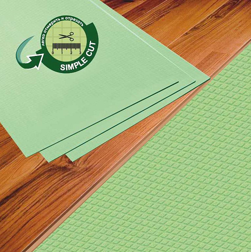 Подложка ЛИСТ Зеленый 1000х500х3мм 5м2/уп