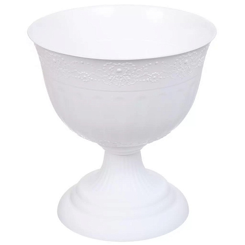 Кашпо-вазон Венеция 33 белый 10л