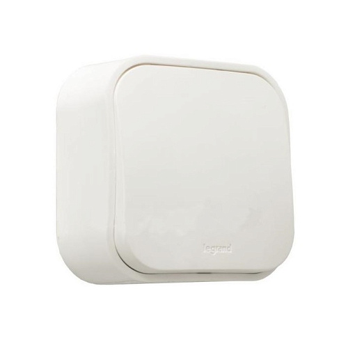 Выключатель проходной Legrand одноклавишный открытая установка белый