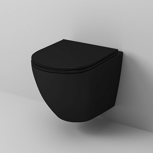 Унитаз GR-4455BMS черный матовый