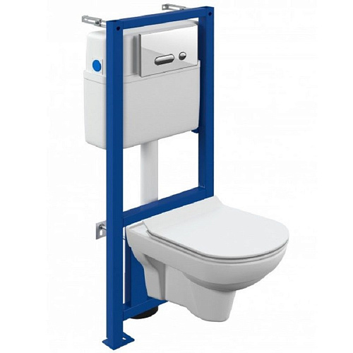 Комплект Инстал. AQUA 40+Унитаз подв. CITY NEW CLEAN ON+Кноп.INTERA