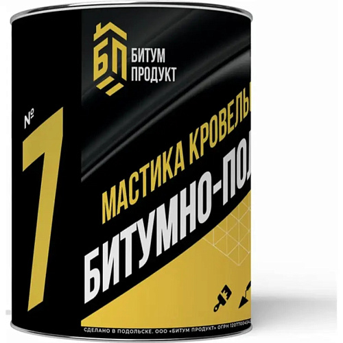 Мастика №7 БИТУМ ПРОДУКТ кровельная битумно-полимерная 2кг