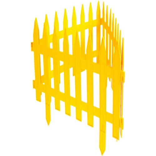 Заборчик Готика 3м желтый 7 секций
