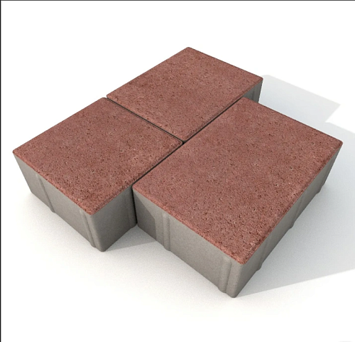 Плитка тротуарная Stellard Новый город Стандарт 240х160, 160х160,80х120х6 красная