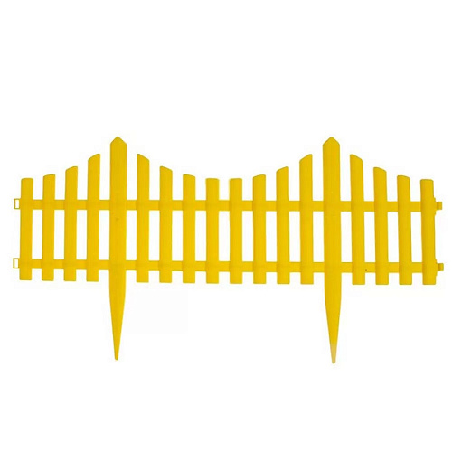 Заборчик Модерн 3м лимонный 5 секций