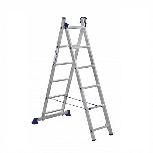 Лестница двухсекционная универсальная Алюмет 2х7 ступеней h 2,82 м