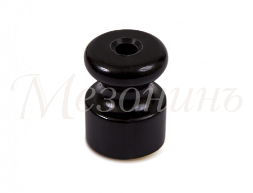 Изолятор искусственная керамика, цвет- черный, ТМ "МезонинЪ" (50 шт/уп) GE20025-05