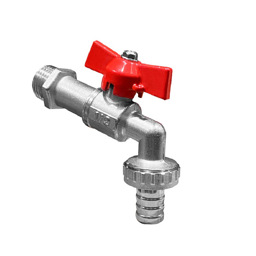 "Кран водоразборный шаровый латунный VALFLEX  3/4"" НР "