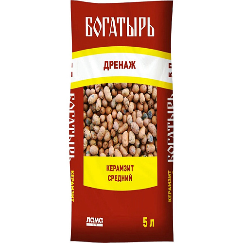 Дренаж средний керамзитный 5 л Богатырь