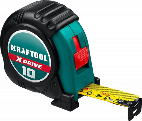 Рулетка KRAFTOOL X Drive покрытием 25ммх10м
