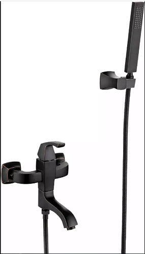 Смеситель NUBIRA для ванны с поворотным изливом черный бронза LM6214ORB