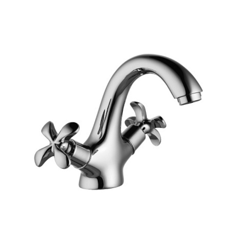 Смеситель FLORA для умывальника хром LM0106С