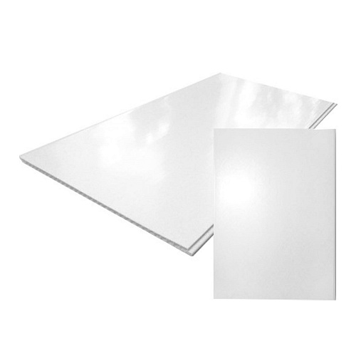 ПАНЕЛЬ  ПВХ ГЛЯНЦЕВАЯ БЕЛАЯ (2700х250х8мм) ЭКОНОМ