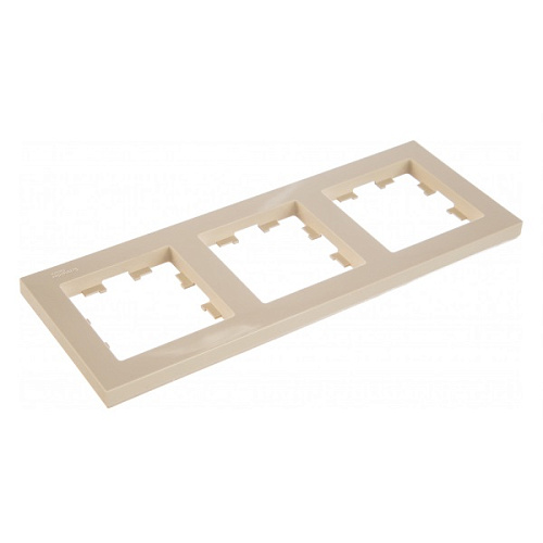 Рамка Schneider ATLASDESIGN 3 поста бежевая
