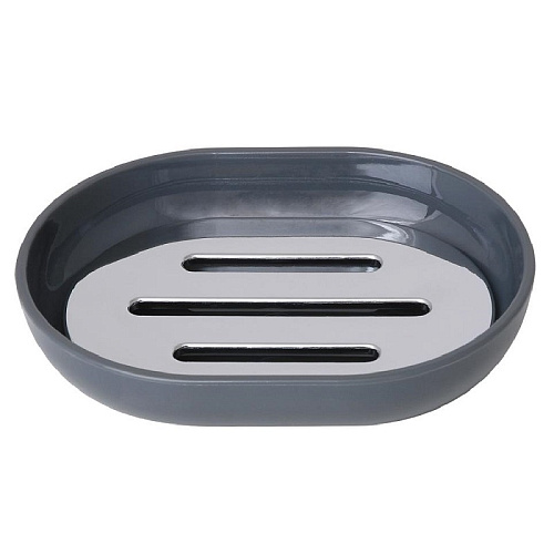 Мыльница ALBA GREY пластик