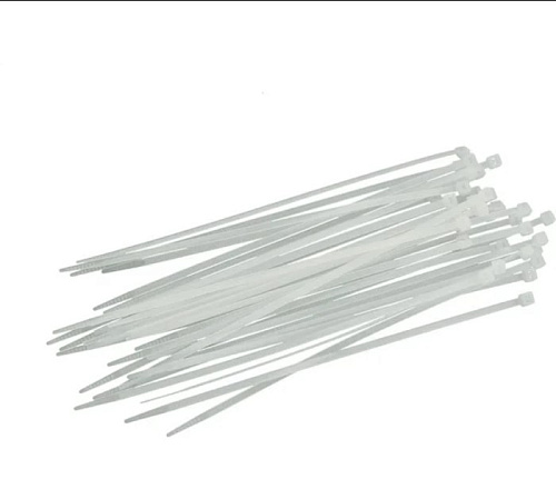 Хомуты 500*7,6мм пластиковые белые (50шт)