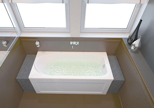 Ванна акриловая AQUANET West 140x70 прямоугольная с каркасом 205560