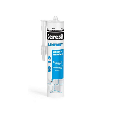 Герметик силиконовый Ceresit CS15 санитарный белый 280 мл