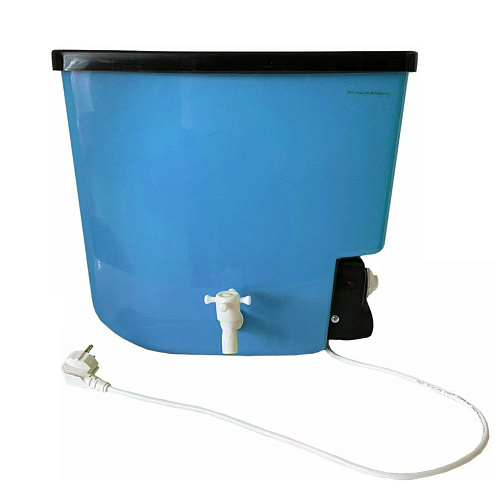 Бачок пластиковый ЭВБО 15л синий дачный электрический