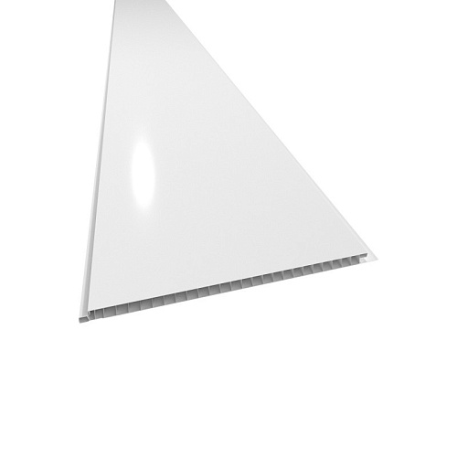 ПАНЕЛЬ  ПВХ ГЛЯНЦЕВАЯ БЕЛАЯ (2700х370х9мм) ВЕК