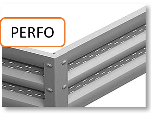 Грядка перфорированная оцинкованная h 20 1х2 м