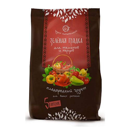 Почвогрунт для томатов и перцев Зеленая грядка 5л