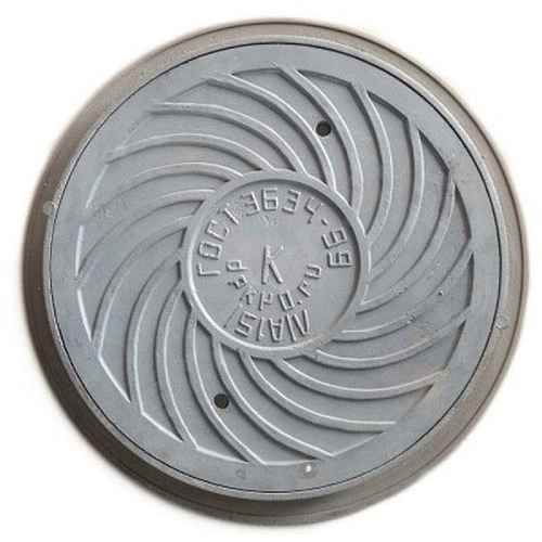 Люк чугунный лёгкий Д ГОСТ 3634-99 Максимальная нагрузка 1,5т