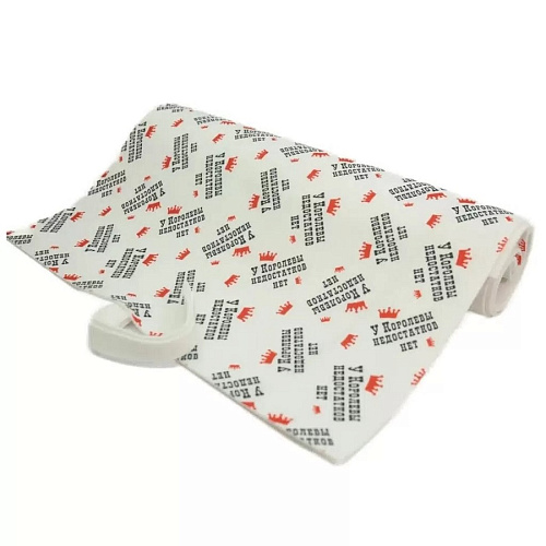 Коврик для бани войлок 50х150см с принтом у Королевы недостатков нет