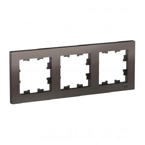 Рамка Schneider ATLASDESIGN 3 поста мокко