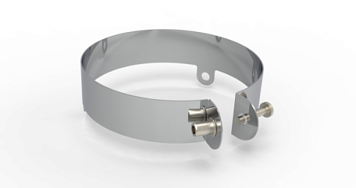 Хомут под растяжку(AISI 430/0.5мм)д.115