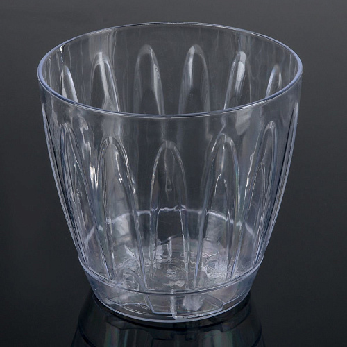 Горшок пластиковый Орхидея 1,5 л прозрачный с пристегнутым поддоном