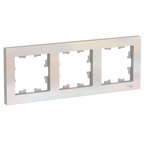 Рамка Schneider ATLASDESIGN 3 поста жемчуг
