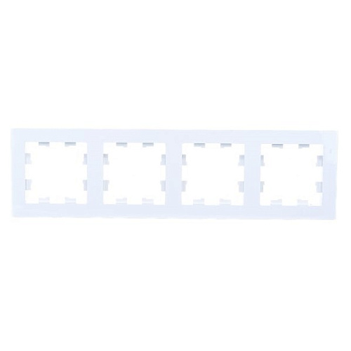 Рамка Schneider ATLASDESIGN 4 поста белая