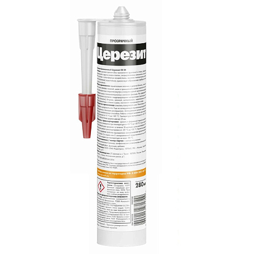 Герметик силиконовый Церезит CS24 универсальный прозрачный 280 мл