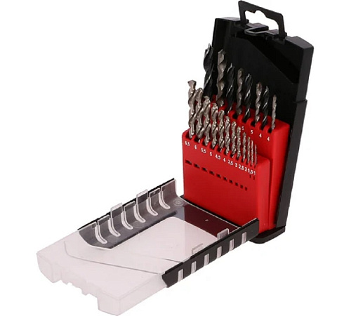 Набор сверл металл, дерево, бетон (20шт)