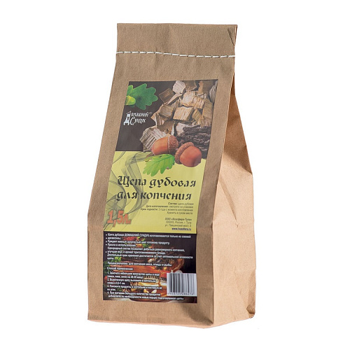 "Щепа для копчения ""Дуб"" 1,5л"