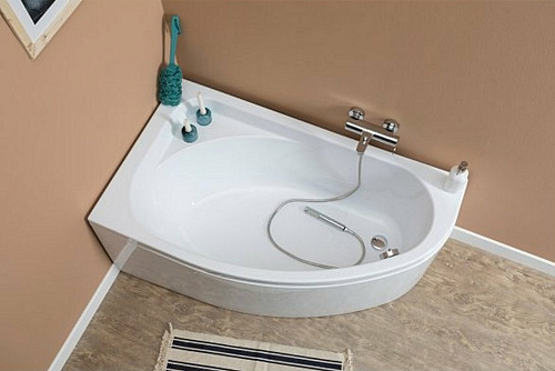 Ванна акриловая асимметричная AQUANET Mia 140x80 L Левая с каркасом 246817